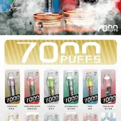 Hebat 7000 Puffs煙桿 喜貝7000口抛棄式電子煙