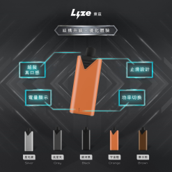 LANA AIR1 主機推薦|一代通用煙桿|6.0W-15.0W可調功率|高顏值台灣現貨 48 Lyze 10000口換彈式主機 萊茲電子煙桿(東京魔盒通用) 8W/13W 功率可調 五款金屬配色 相關商品圖片